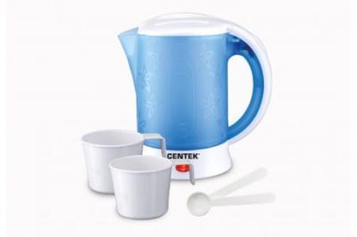Чайник электрический CENTEK CT-0054 , 600 мл. Дорожный  синий фото 2