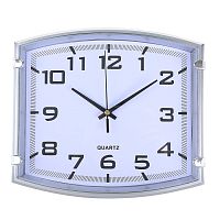 Часы настенные, серия: Классика, "Модерн", серебро, 25х22 см 2334896 2334896