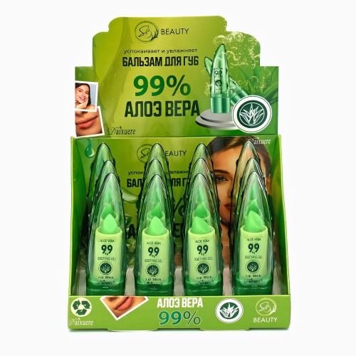 Бальзам для губ «Алоэ вера», оттеночный фото 4
