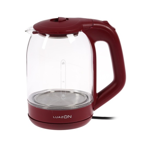 Чайник электрический LuazON LSK-1809, 1500 Вт, 1.8 л, красный фото 5