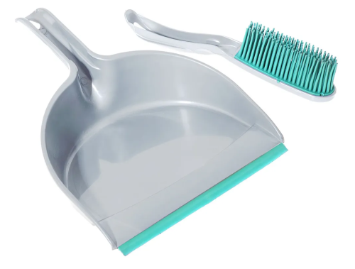 Совок и силиконовая щетка против шерсти - сметка для уборки мусора НАБОР "Хозяйка" фото 8