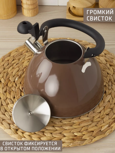 Чайник со свистком 2.5 л индукция фото 4