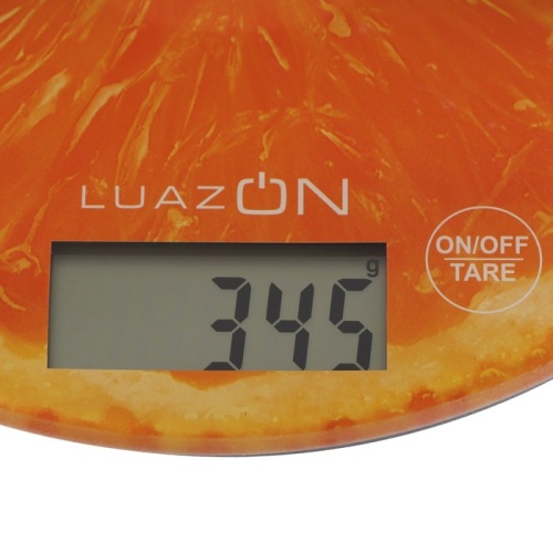 Весы кухонные  LVK-701, электрон, до 7 кг, рисунок "Апельсин" фото 4