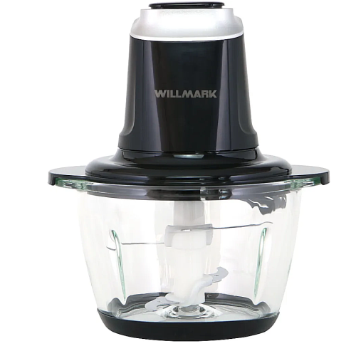 Измельчитель электрический со стеклянной чашей WMC-5288 черный, 400 Вт, 1.2 л, защита от перегрева фото 3