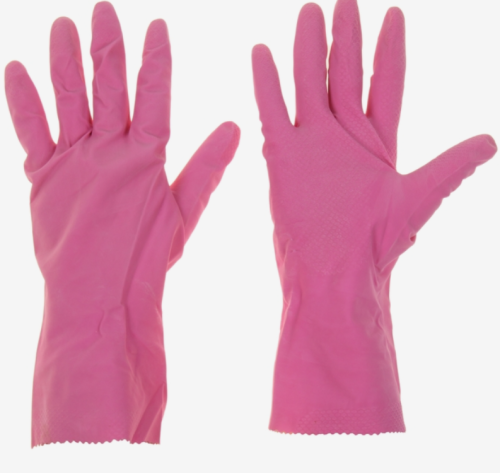 Перчатки хозяйственные резиновые Доляна, размер S, с хлопковым напылением, 40 гр, цвет МИКС фото 9