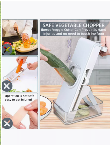 Овощерезка многофункциональная с контейнером фото 14