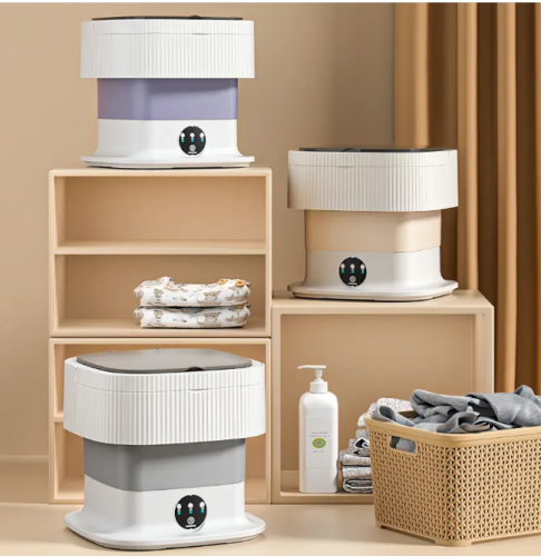 Стиральная машинка мини складная с отжимом 10 литров фото 2