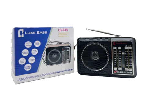 Радиоприемник Luxebass LB-A48/Портативный Радио/Приемник / AM, FM, SW, Расширенный FM От сети, От батареек