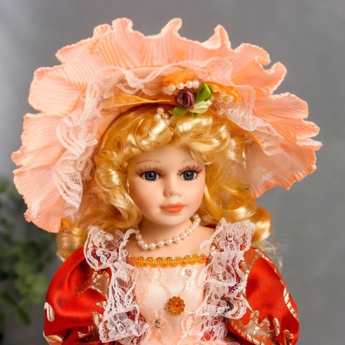 Кукла коллекционная керамика Леди Анастасия №1 фото 4