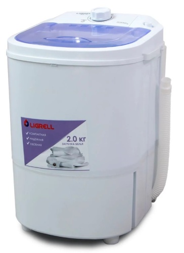 Стиральная машина активаторная Ligrell LWM-20 малютка, 2 кг, 120 Вт, таймер, 1 программа, белый фото 2
