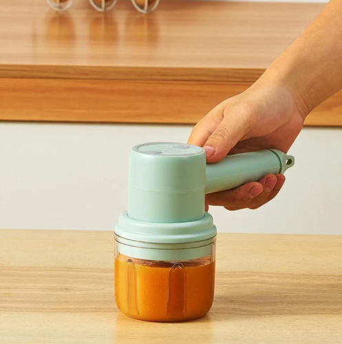 Беспроводной ручной миксер / Ручной миксер 3 в 1 / измельчитель овощей Хозяюшка фото 8