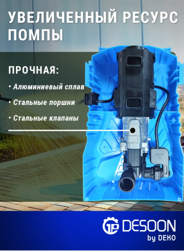 Мойка высокого давления DESOON, 110 бар фото 3