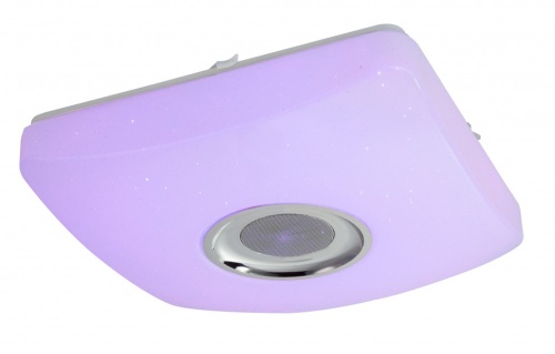Светильник светодиодный  с Bluetooth Динамиком iLedex Cube 36W RGB  Square Entire, 36 Вт, цвет арматуры: белый фото 6