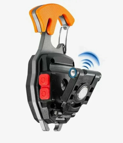 Тактический фонарь мультитул 10в1 / универсальный светодиодный на магните 600lm, Оранжевый фото 4