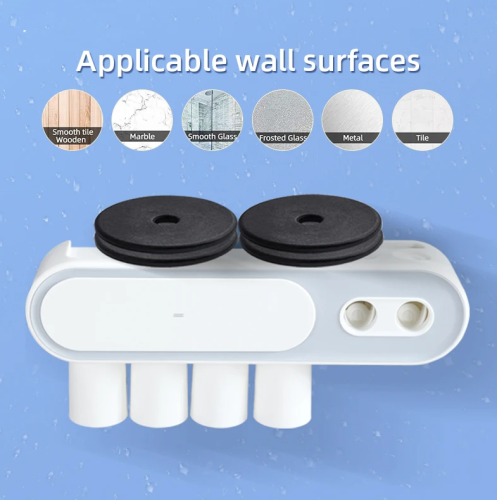 Электрический держатель для зубных щеток.Настенный автоматическая подача для зубной пасты.Ящик для хранения ваты и пр.Органайзер
 фото 7