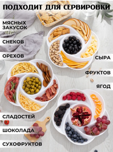 Менажница. Тарелка сервировочная. фото 5