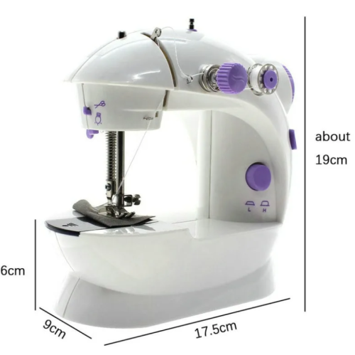 Мини-швейная машинка Mini Sewing Machine 4 in 1 с педалькой фото 5