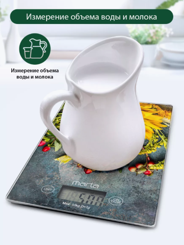 Весы кухонные с термометром, max 10 кг фото 4