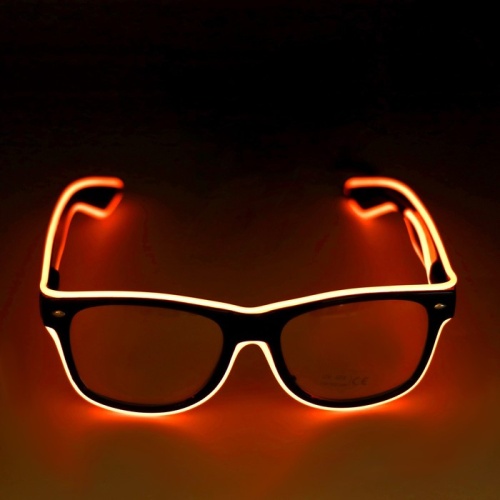 Очки с подсветкой, цвет оранжевый фото 2