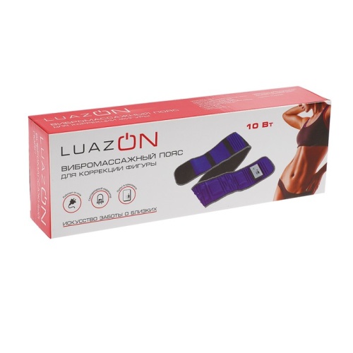 Пояс для похудения LuazON LEM-09, 128 см, пульт в комплекте, 220 В, синий 1167379 фото 6