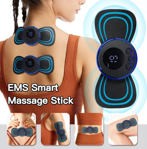 Миостимулятор-тренажер для пресса, живота и мышц / мини массажер для тела бабочка фото 2