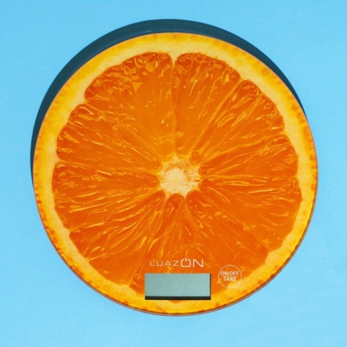 Весы кухонные  LVK-701, электрон, до 7 кг, рисунок "Апельсин" фото 9