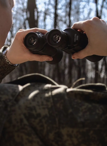 Бинокль профессиональный военный для охоты фото 13