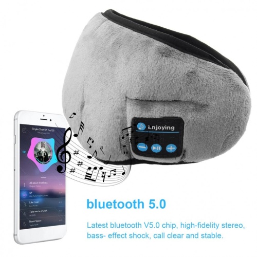 Маска для сна с Bluetooth наушниками WIRELESS MUSIC  GOGGLES HORO HR-01 фото 6