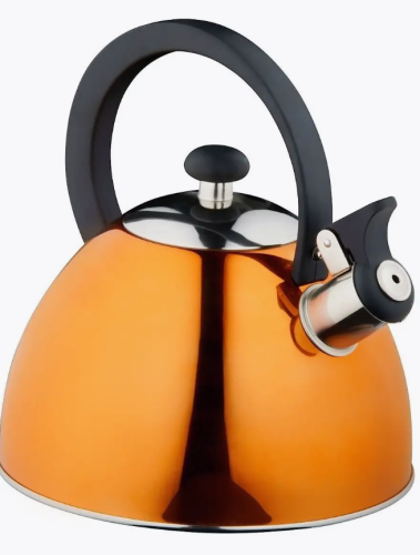 Чайник 2.5 л со свистком индукция Золото фото 3