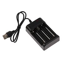 Зарядное устройство для аккумуляторов АА, USB, ток заряда 250 мА, чёрное