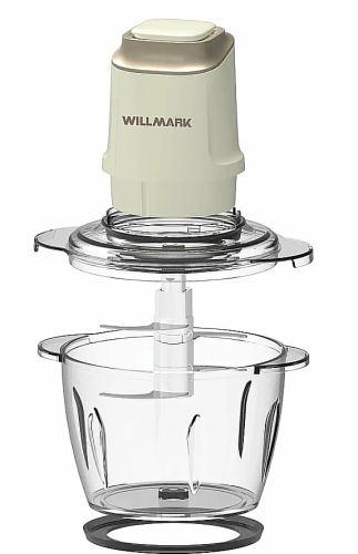 Измельчитель кухонный электрический  WMC-5288 кремовый, 400 Вт, 1.2 л, стеклянная чаша, защита от перегрева фото 6
