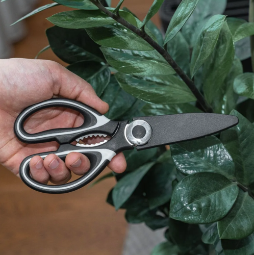 Ножницы кухонные универсальные 3в1 / Ножницы с орехоколом и открывашкой фото 3