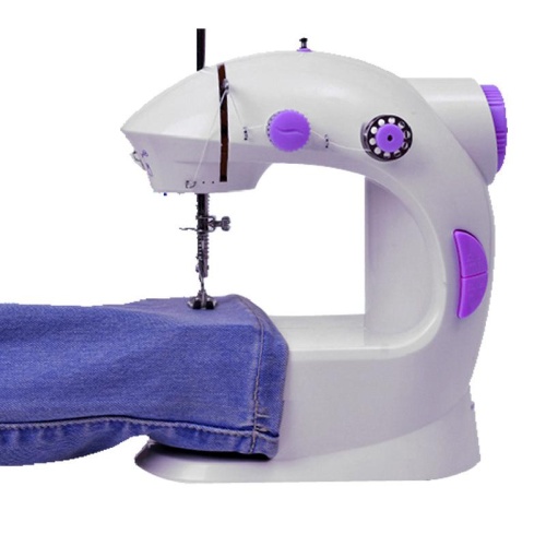 Мини-швейная машинка Mini Sewing Machine 4 in 1 с педалькой фото 4