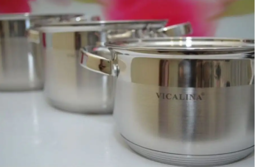 Набор кастрюль из нержавеющие стали с толстым дном 6 предметов фото 2