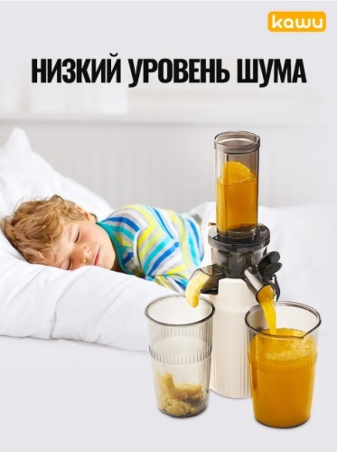 Соковыжималка шнековая KAWU SJ-019, светло-бежевый фото 5