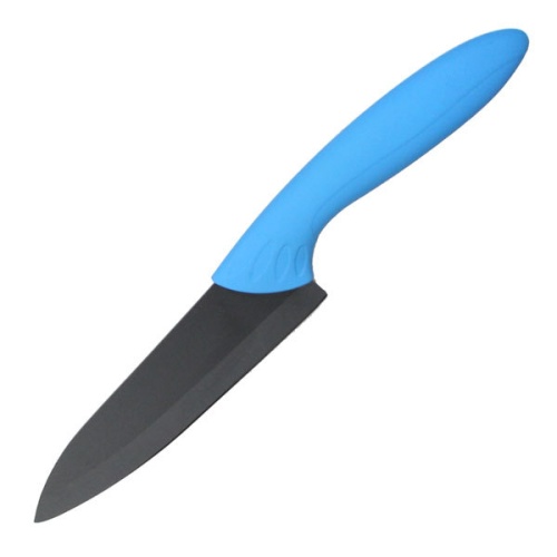 Нож кухонный керамический "Радуга" 8 см "3" (черное лезвие) 313-052