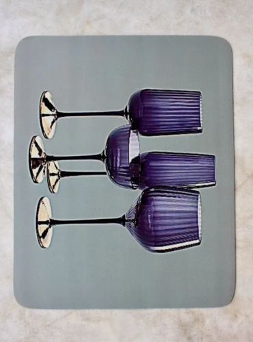 Sale carpet Коврик для сушки посуды 49 см х 39 см, 1 шт, Фиолетовые бокалы фото 3