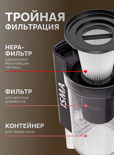 Пылесос вертикальный ручной для дома и авто фото 5