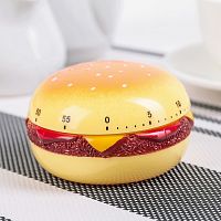 Таймер кухонный "Гамбургер", механический, цвет  На 60 минут