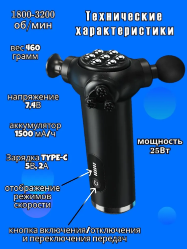 Массажёр перкуссионный антицеллюлитный для тела фото 2