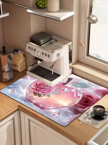 Коврик для сушки посуды 40 см х 30 см, 1 шт фото 2