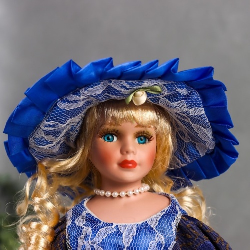 Кукла коллекционная керамика  Леди Есения №1 фото 5