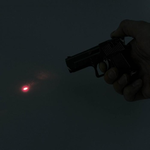 Зажигалка газовая  Desert eagle с лазерной указкой, коричневый 6х9 см фото 3