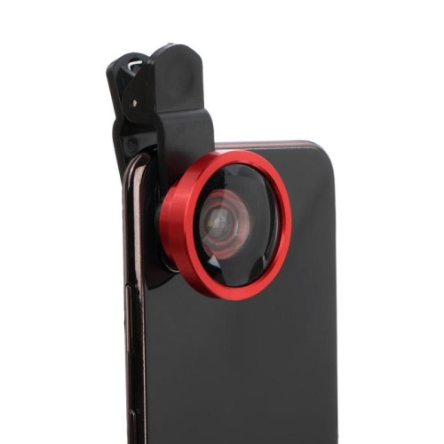Линза для телефона Selfi Cam lens, для фронтальной камеры, с прищепкой, красная 5430057 фото 4
