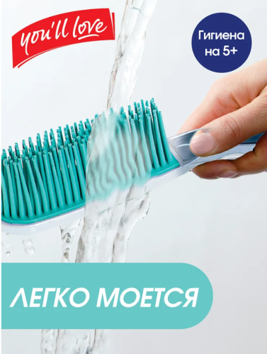Совок и силиконовая щетка против шерсти - сметка для уборки мусора НАБОР "Хозяйка" фото 6