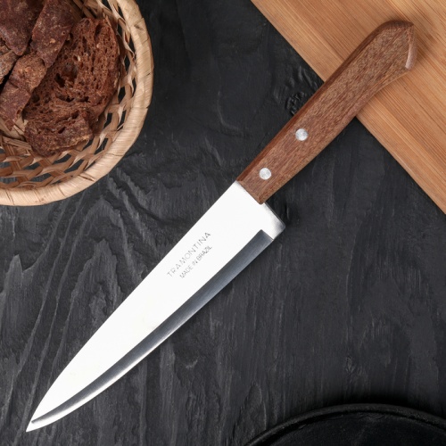 Нож кухонный поварской Tramontina, лезвие 22,5 см, сталь AISI 420,