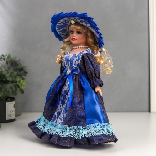 Кукла коллекционная керамика  Леди Есения №1 фото 4