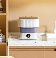 Стиральная машинка мини складная с отжимом 10 литров