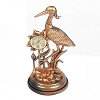 Часы сувенирные под бронзу "Цапля" 19см OKA11K121 617-106