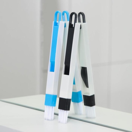 Щётка-кисть для очистки окон и узких проёмов, с совочком-скребком, цвет МИКС фото 5